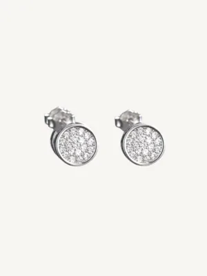 Caravanas de plata 925 y zirconias | Victoria