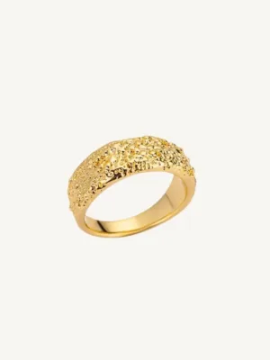 Anillo acero texturizado | Paula