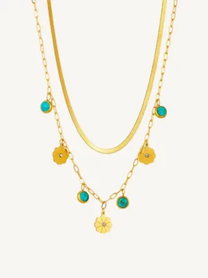 Collar doble de acero | Florencia